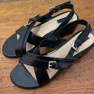Black Sandals with strap